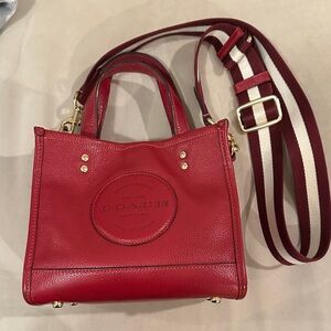 Coach Red Leather Crossbody Bag